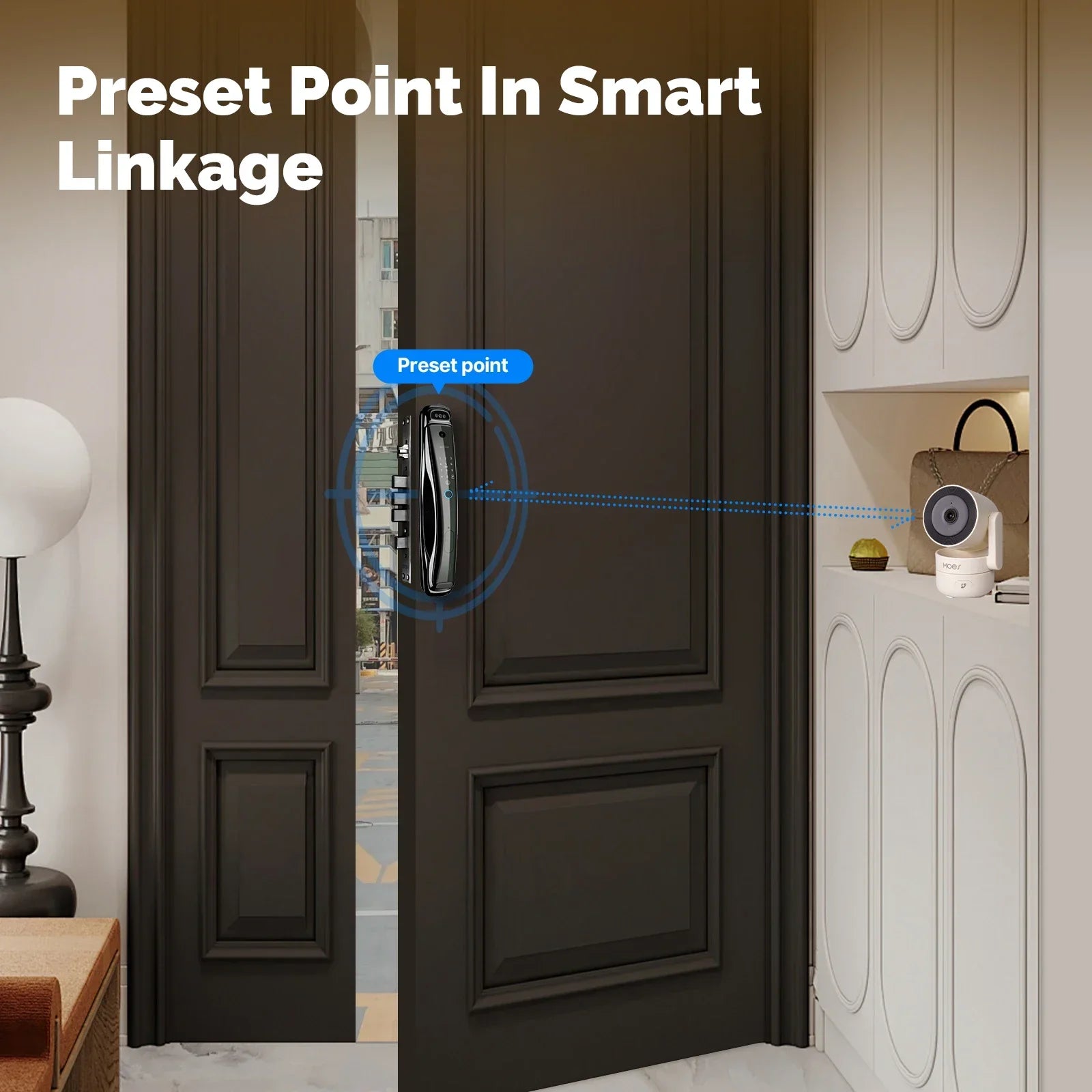 Caméra De Sécurité Intérieure WiFi 4MP Avec Vision Nocturne