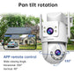 Caméra De Surveillance Extérieure Double Objectif WiFi PTZ